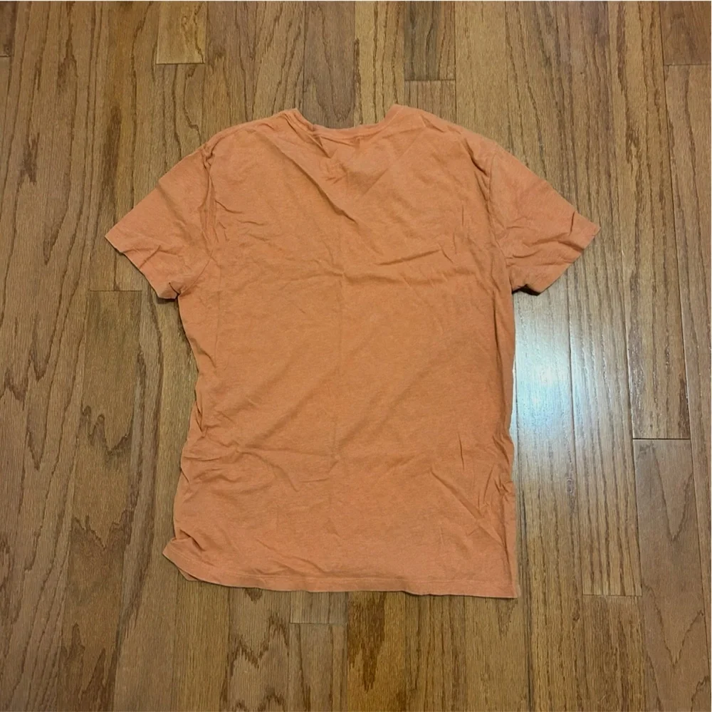 Banana Republic Orange Short-Sleeve Crewneck Tee Size L